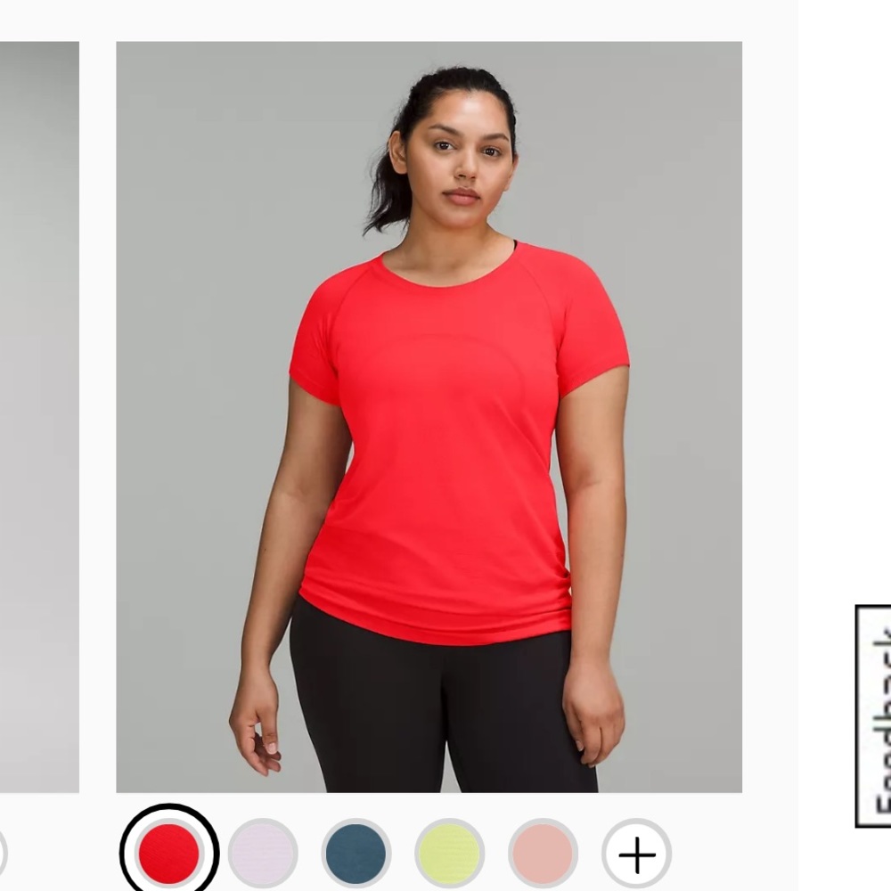 Lululemon Swiftly Tech 2.0 Short Sleeve in love red